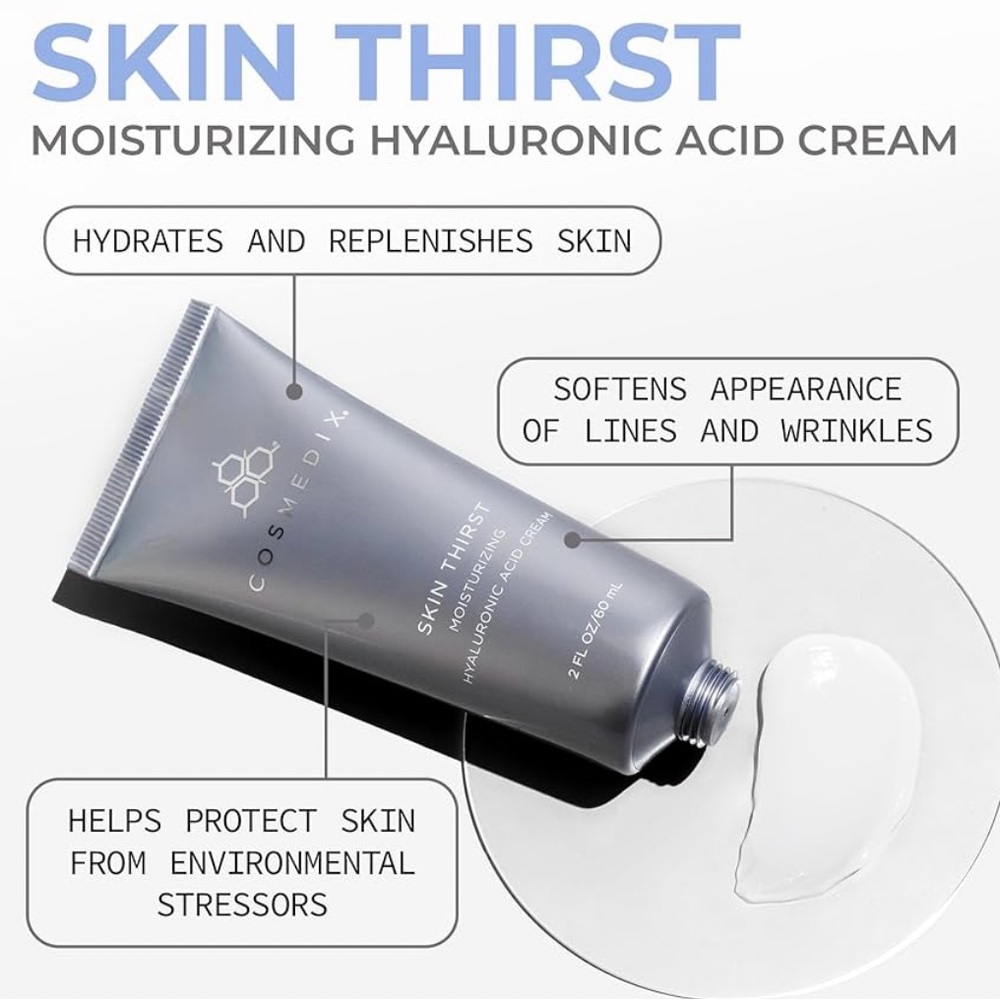 NEW Cosmedix SKIN THIRST MOISTURIZING HYALURONIC ACID CREAM
